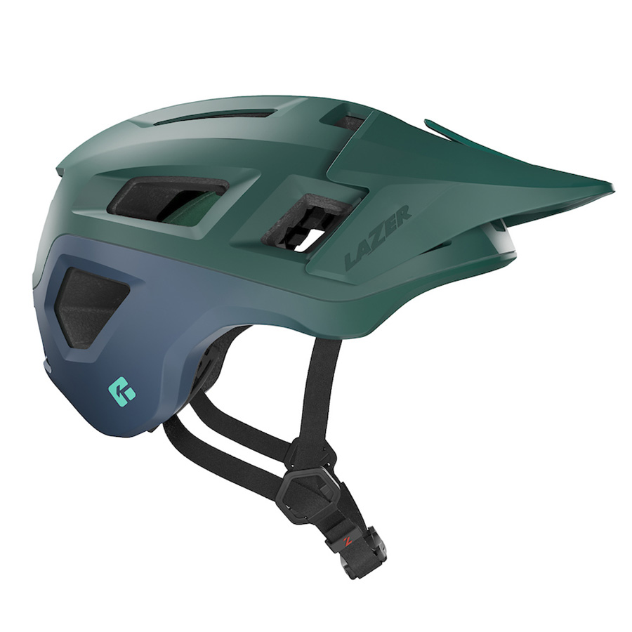 LAZER MTB přilba COYOTE KinetiCore, zelená/modrá mat, S/52-56 cm