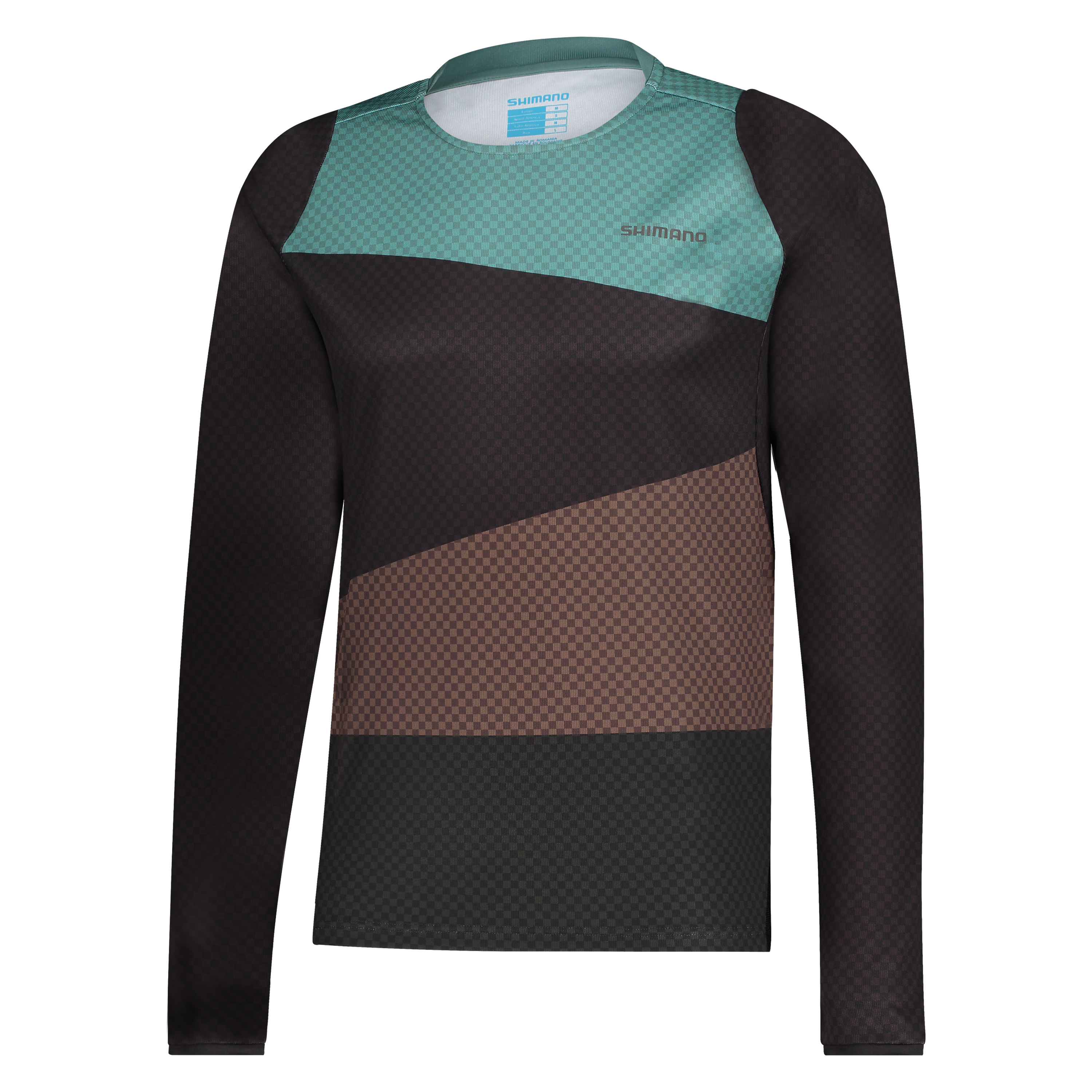 SHIMANO FUJIMI dres s dlouhým rukávem, pánský, černá/zelená, L