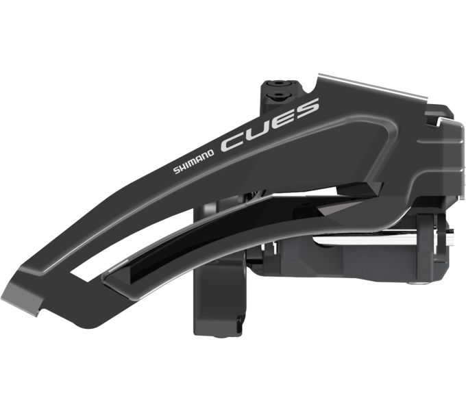 SHIMANO přesmykač CUES FD-U8010 pro 2x10/11 obj. 34,9 (31,8 + 28,6 adapt) Top-swing LOW CLAMP pro 36
