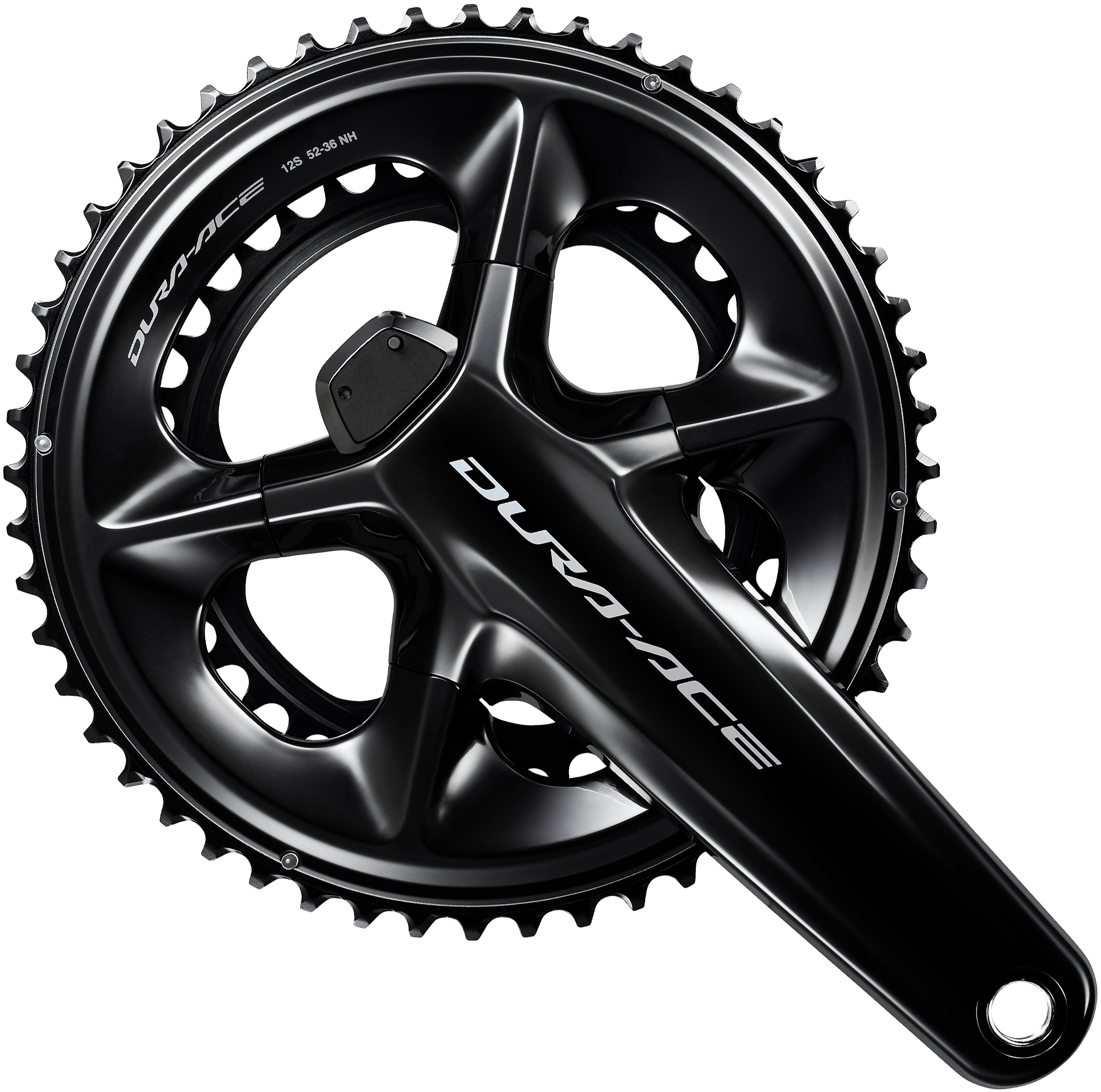 SHIMANO kliky DURA-ACE FC-R9200-P integr.klika 2x12 175 mm 52x36z bez BB misek pro měř výk bal