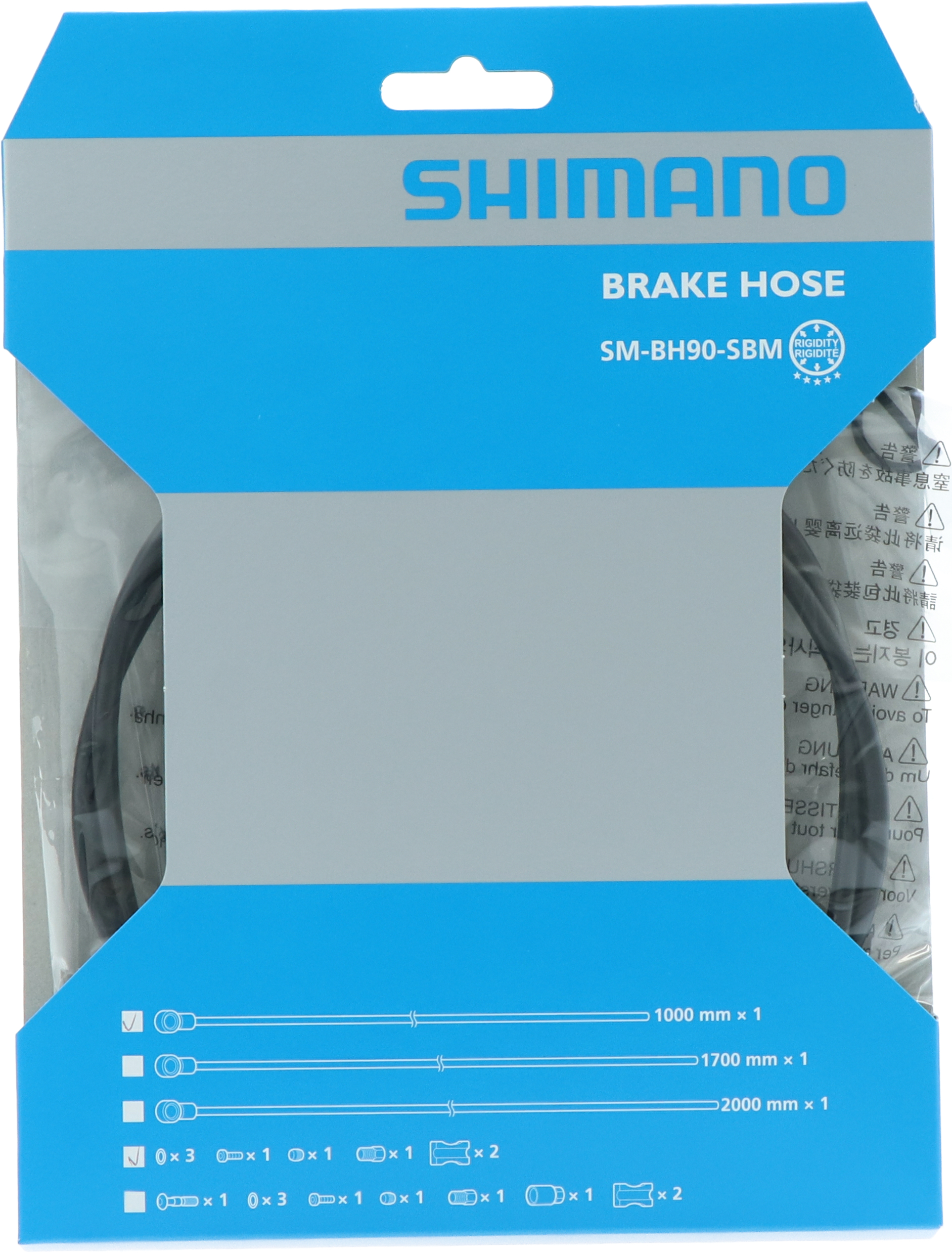 SHIMANO brzdová hadice MTB SM-BH90-SBMLL XTR(M9120)/XT(M8100/8120)/SLX(M7100/7120) 2000 mm černá bal