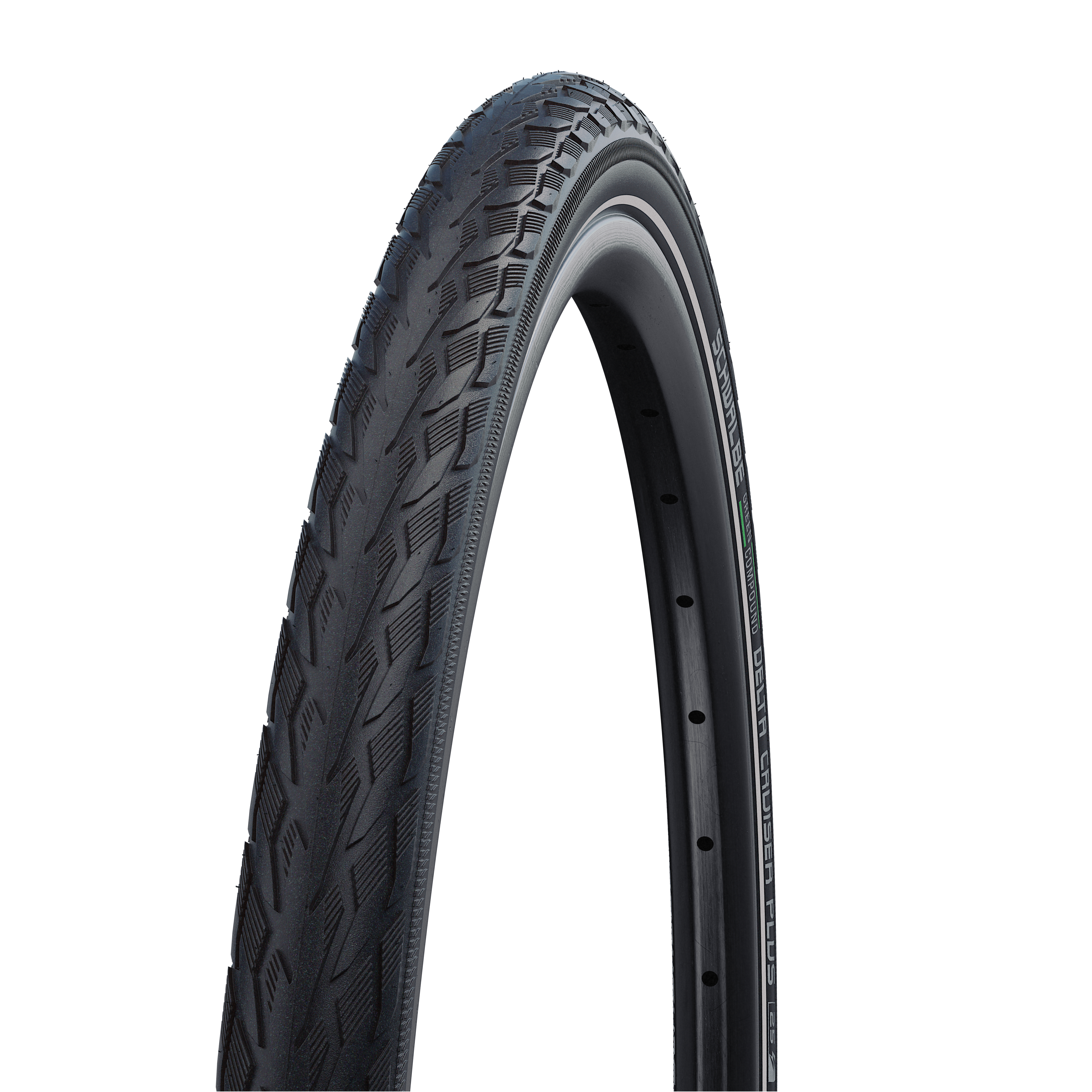 Schwalbe plášť Delta Cruiser Plus Active 40-635 Green černý/reflexní