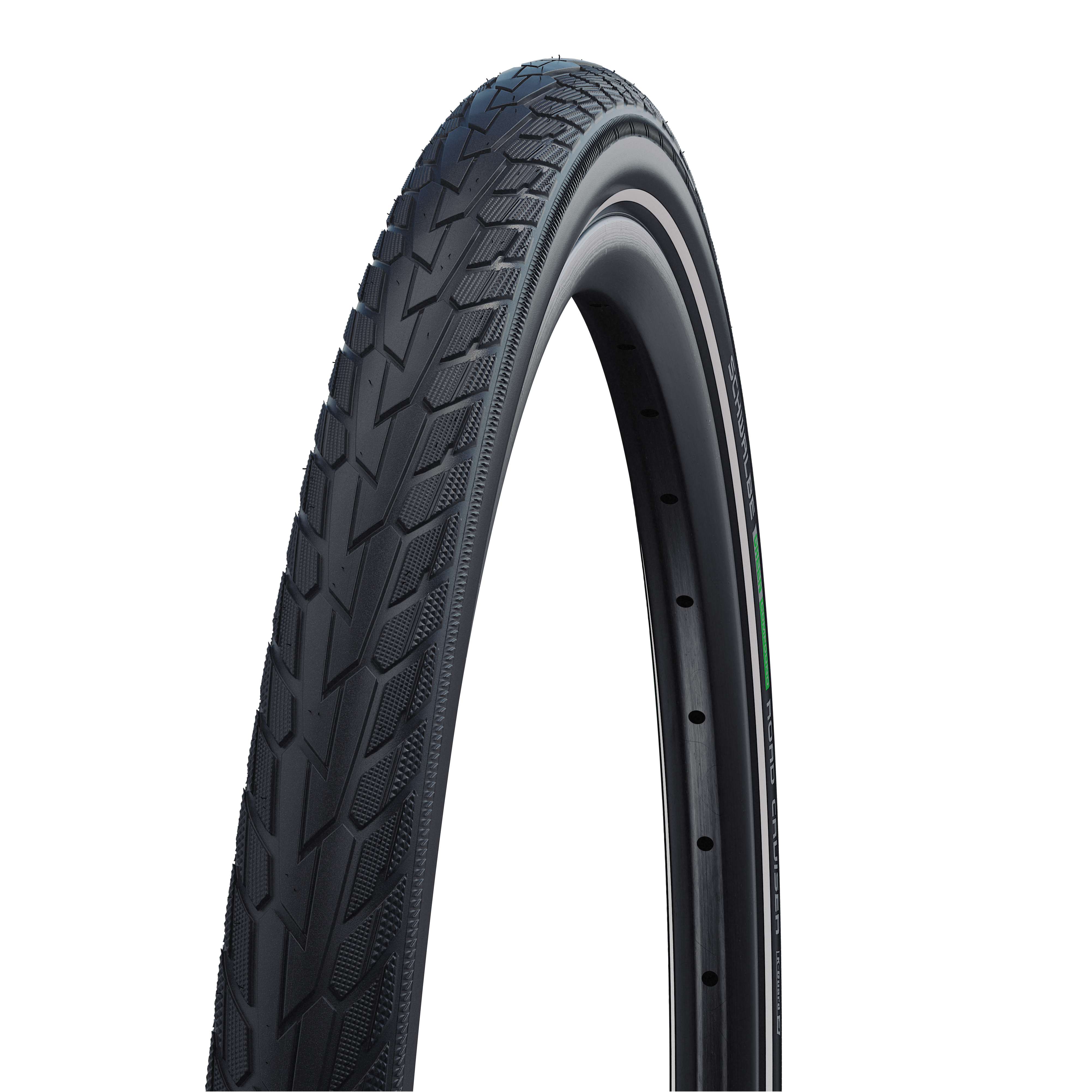 SCHWALBE plášť ROAD CRUISER, 47-559, 26 x 1.75, K-Guard, Green, 720 g, černá-reflexní