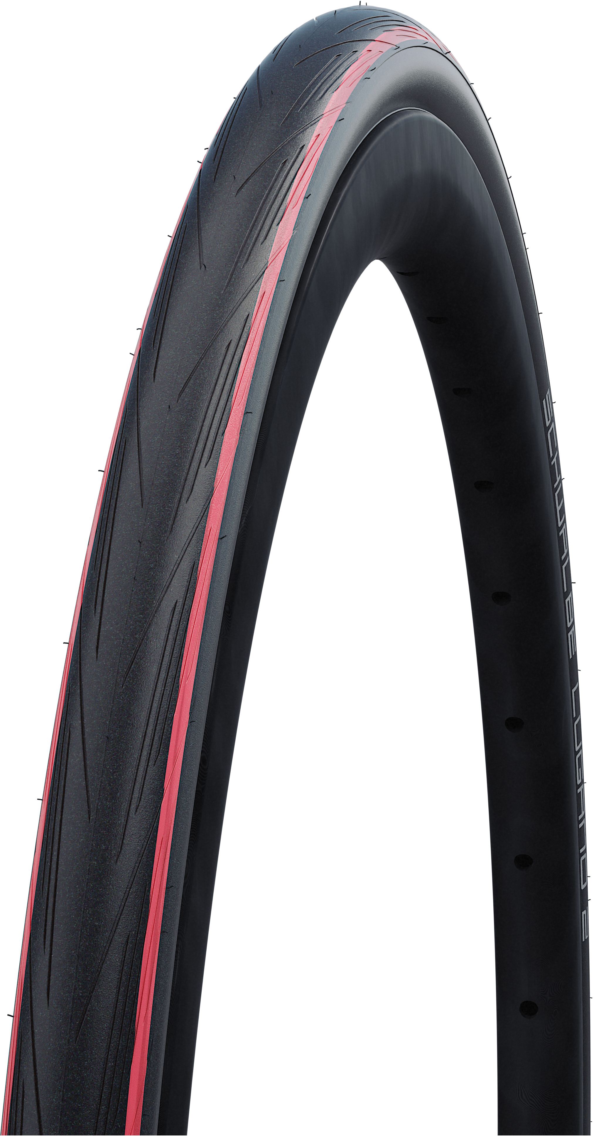 SCHWALBE plášť LUGANO II, 25-622, 28 x 1.00, K-Guard, Silica, 365 g, černá s červenou linkou