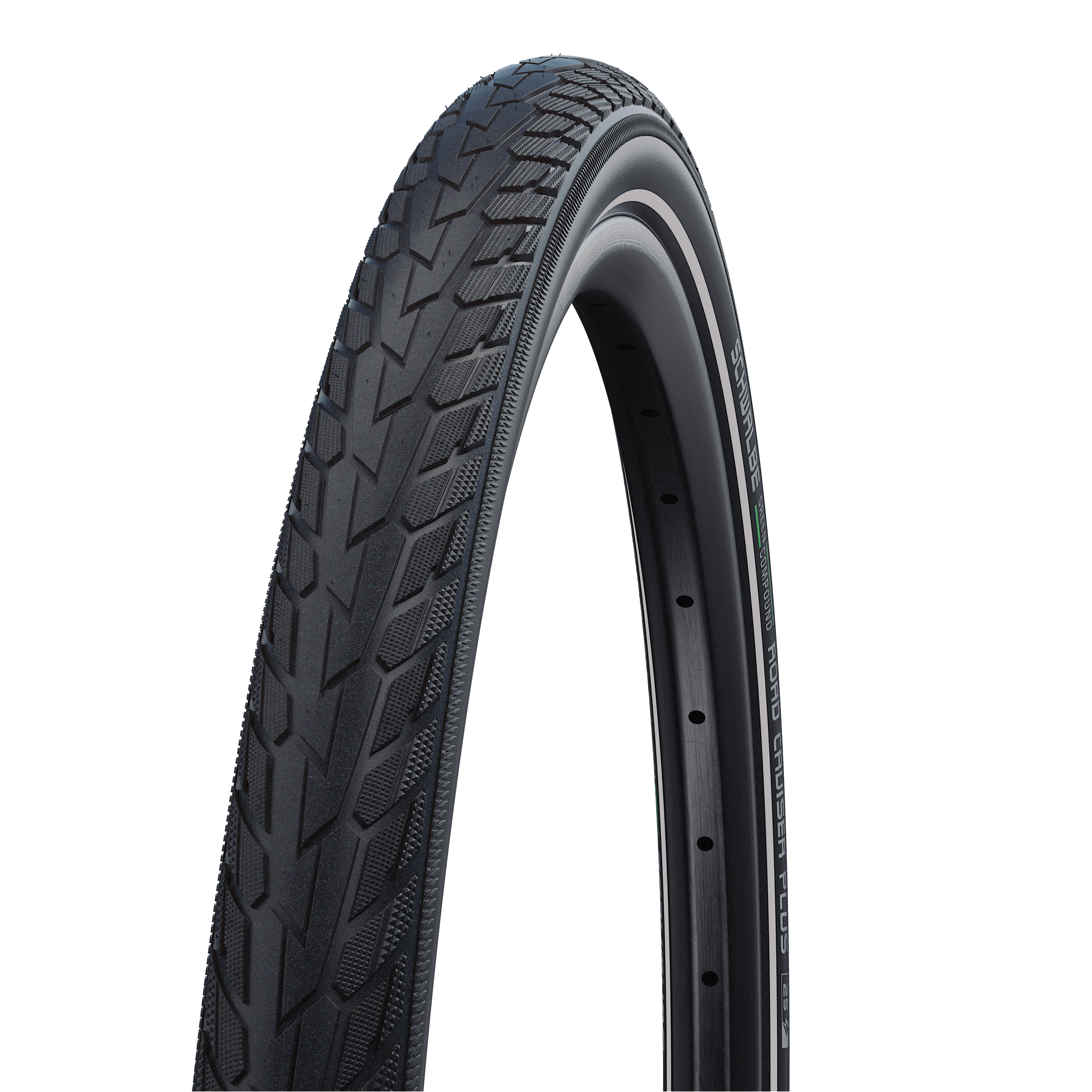 SCHWALBE plášť ROAD CRUISER PLUS, 47-559, 26 x 1.75, PunctureGuard, Green, 825 g, černá-reflexní